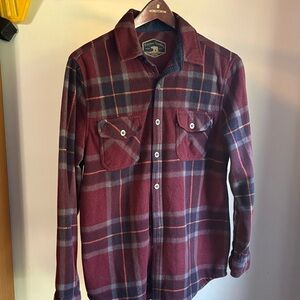 Nordstrom Men's Burgundy Plaid Shirt